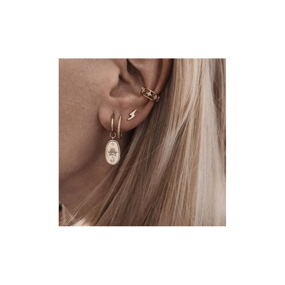 Ear Cuff Estrellas Oro