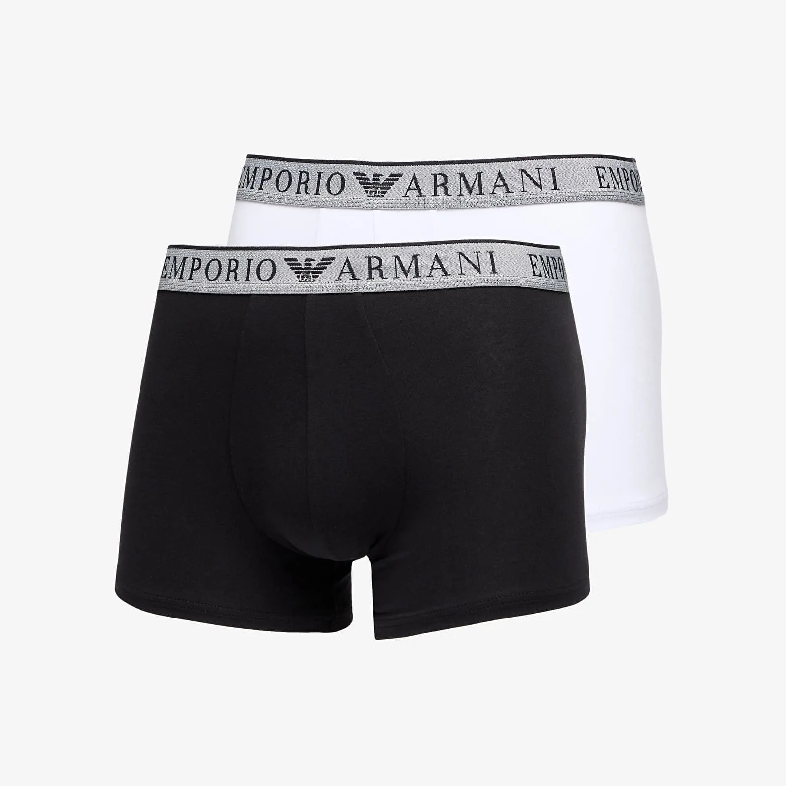 EMPORIO ARMANI EA7 MEN'S KNIT TRUNK 2PACK NERO/ BIANCO M