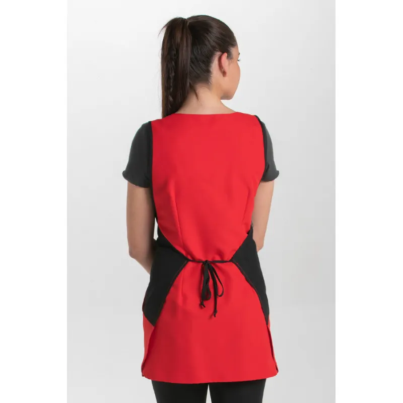 ESTOLA LABORAL SOFT ROJA BICOLOR DE MICROFIBRA  DYNEKE