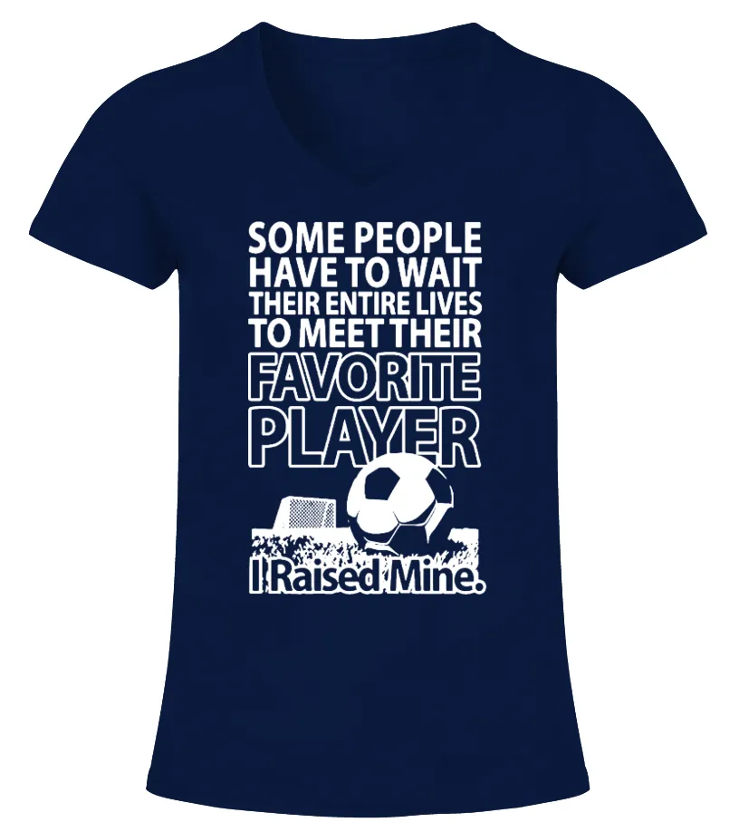 Football FAVORITE PLAYER Tshirt Camiseta cuello pico Mujer