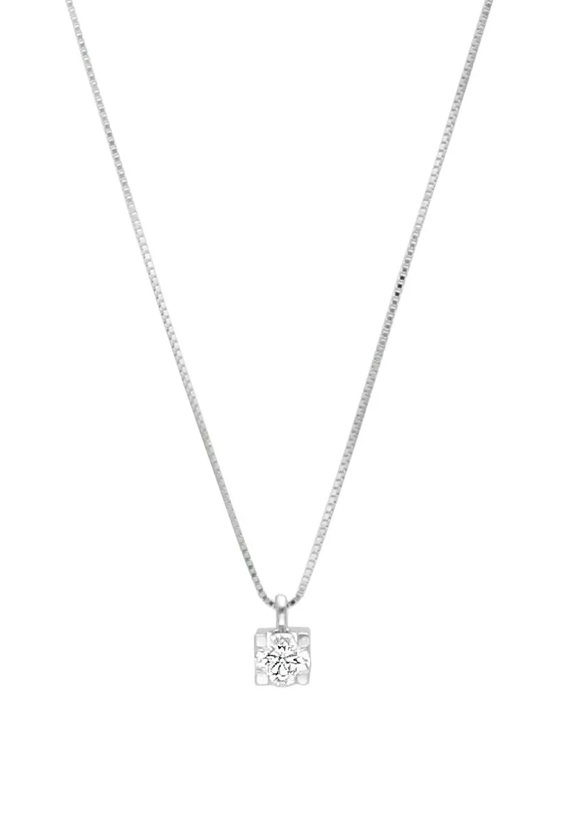 GARGANTILLA ORO BLANCO 18K CON DIAMANTE EN GARRA 243_IELAAAEO