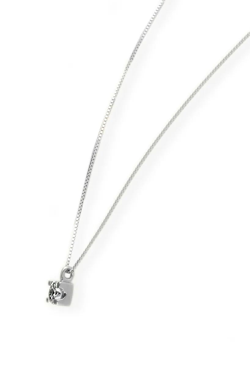 GARGANTILLA ORO BLANCO 18K CON DIAMANTE EN GARRA 243_IELAAAEO