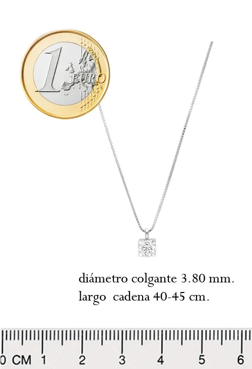 GARGANTILLA ORO BLANCO 18K CON DIAMANTE EN GARRA 243_IELAAAEO