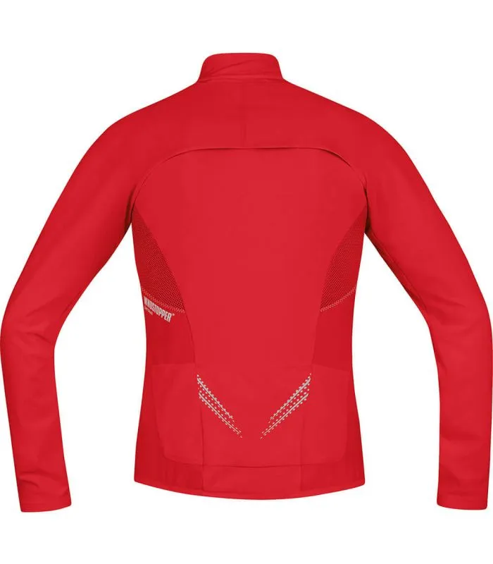 GORE MAGNITUDE WINDSTOPPER SOFT SHELL ZIPOFF ROJO