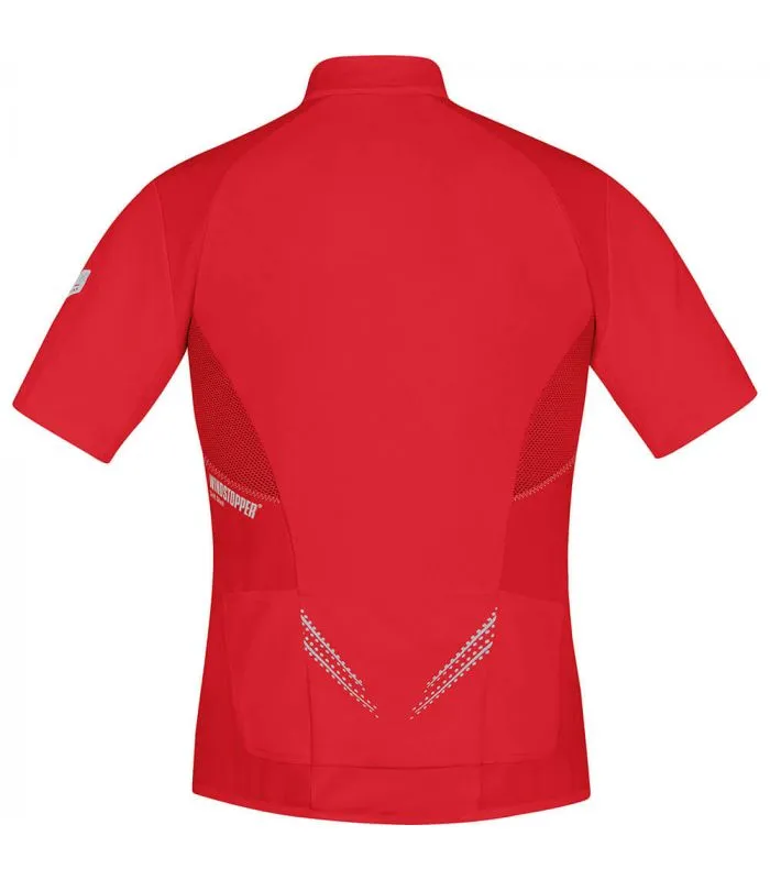 GORE MAGNITUDE WINDSTOPPER SOFT SHELL ZIPOFF ROJO