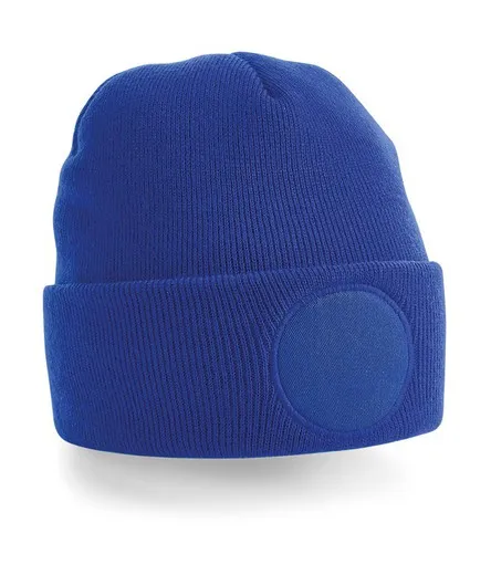 Gorro con parche redondo