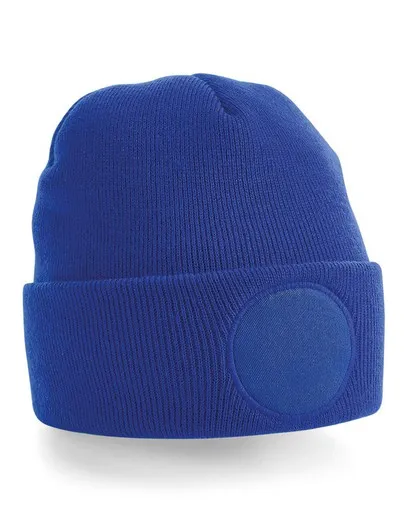 Gorro con parche redondo
