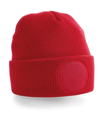 Gorro con parche redondo