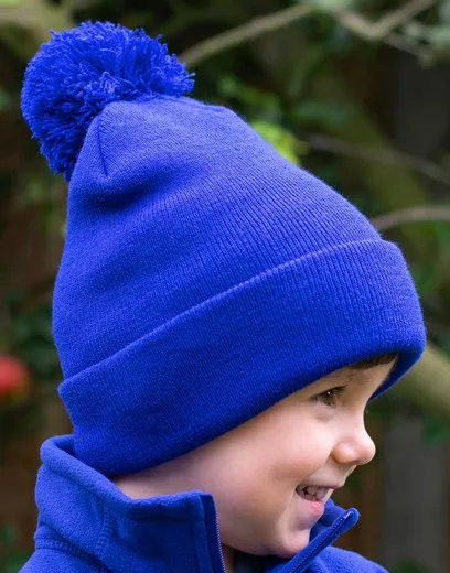Gorro con pompón niño