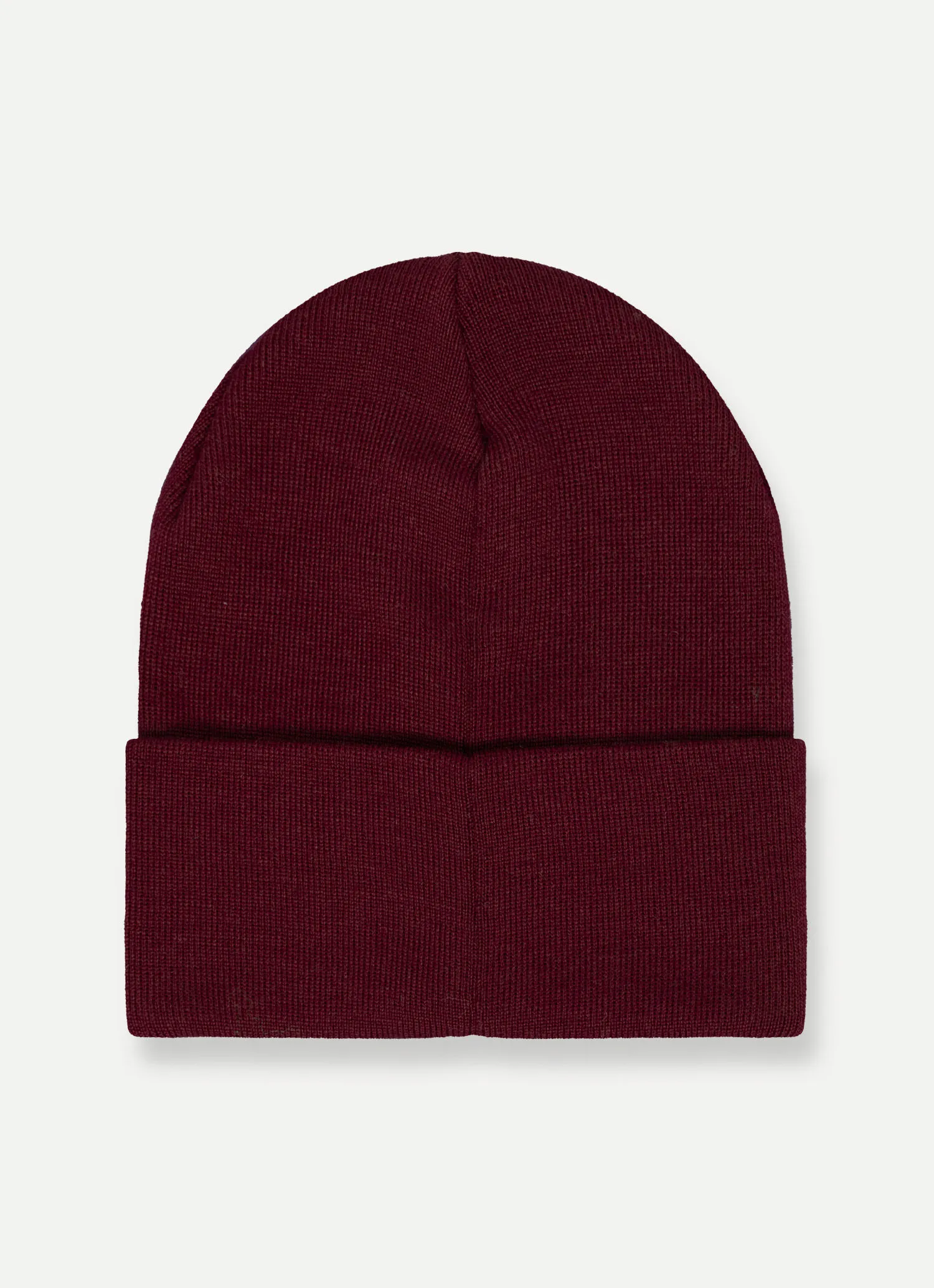 Gorro con vuelta y estampado en relieve