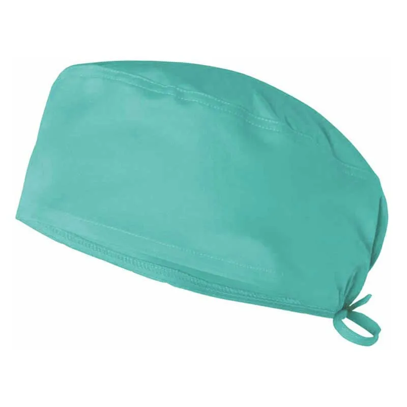 GORRO QUIRóFANO TEJIDO STRETCH TURQUESA CLARO  VELILLA