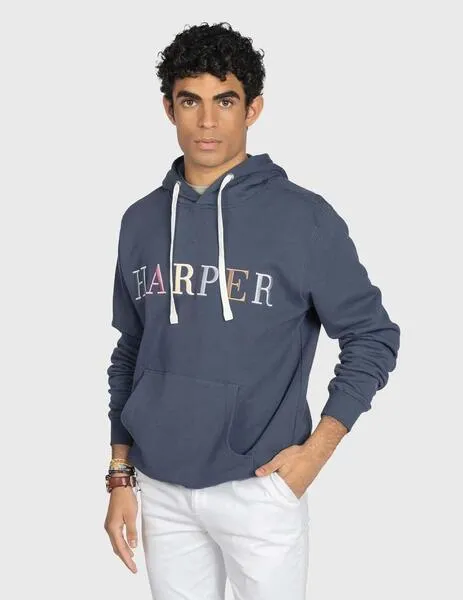 Harper & Neyer Sudadera Yacht marino con capucha para hombre