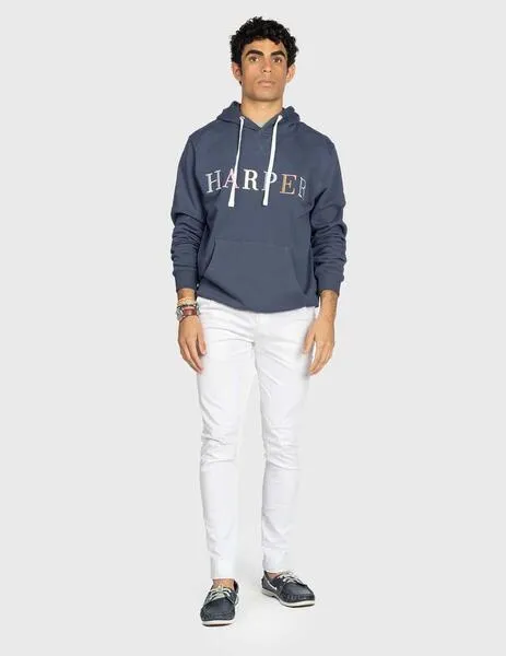 Harper & Neyer Sudadera Yacht marino con capucha para hombre