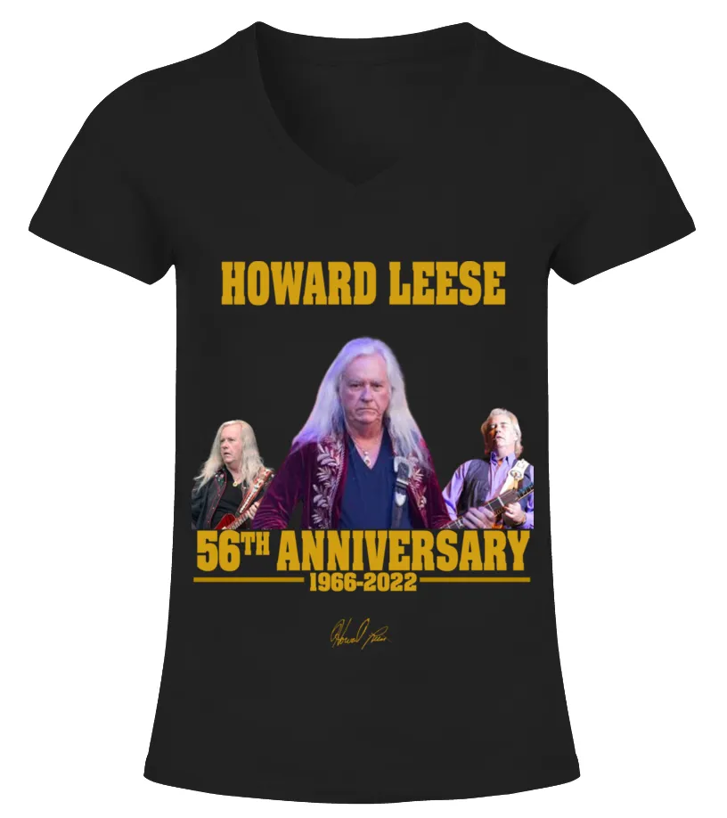 HOWARD LEESE 56TH ANNIVERSARY Camiseta cuello pico Mujer