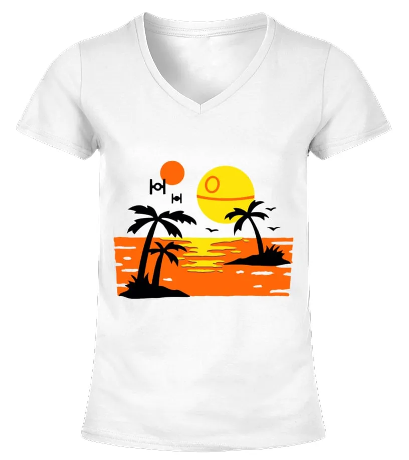 Imperial Beach Party Camiseta cuello pico Mujer