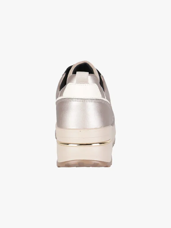 Inblu Zapatillas de mujer con pedrería y plataforma.