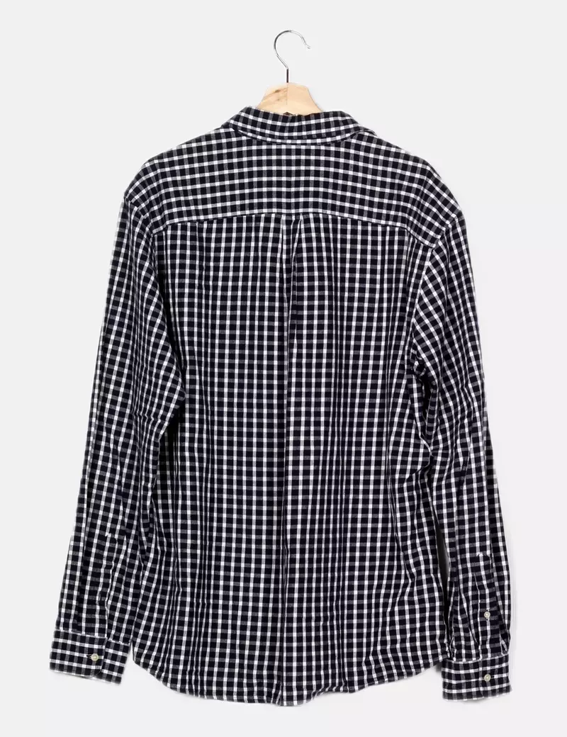 Jack & Jones Camisa azul marino estampado cuadros