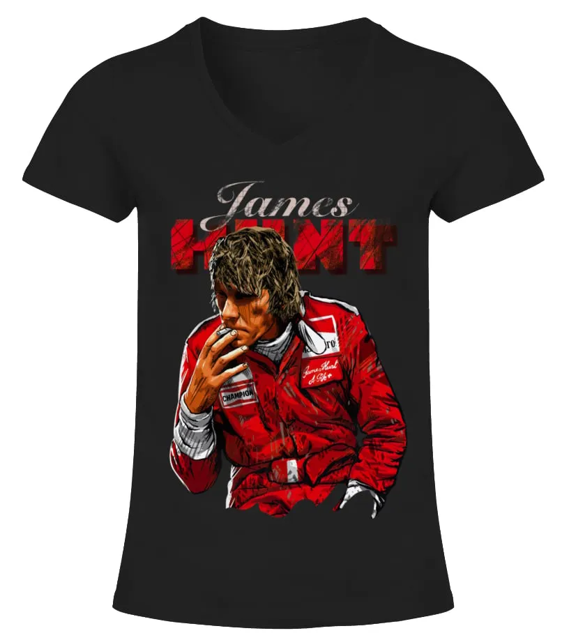 James Hunt BK (2) Camiseta cuello pico Mujer