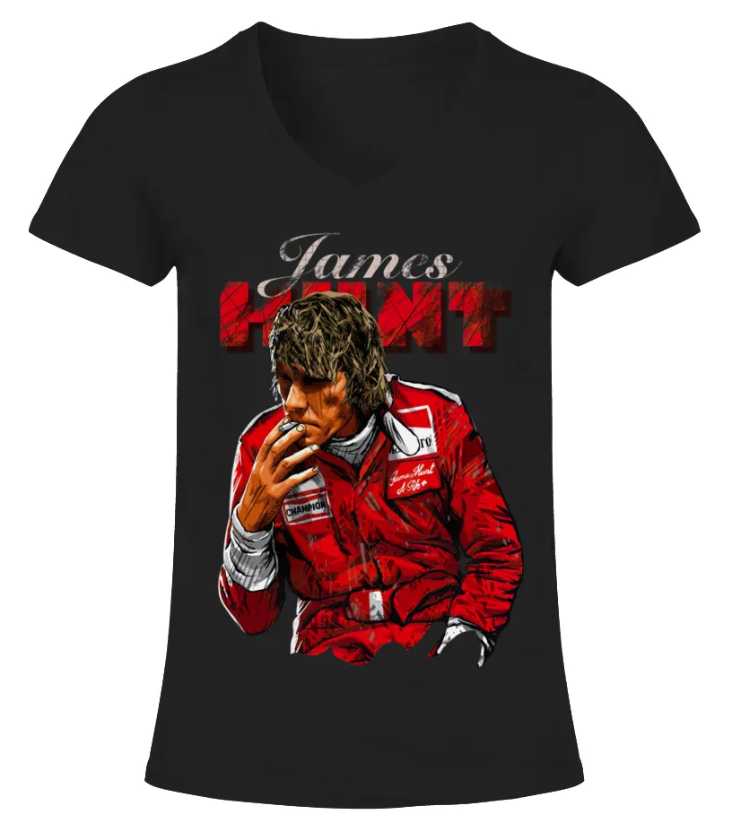 James Hunt BK (2) Camiseta cuello pico Mujer