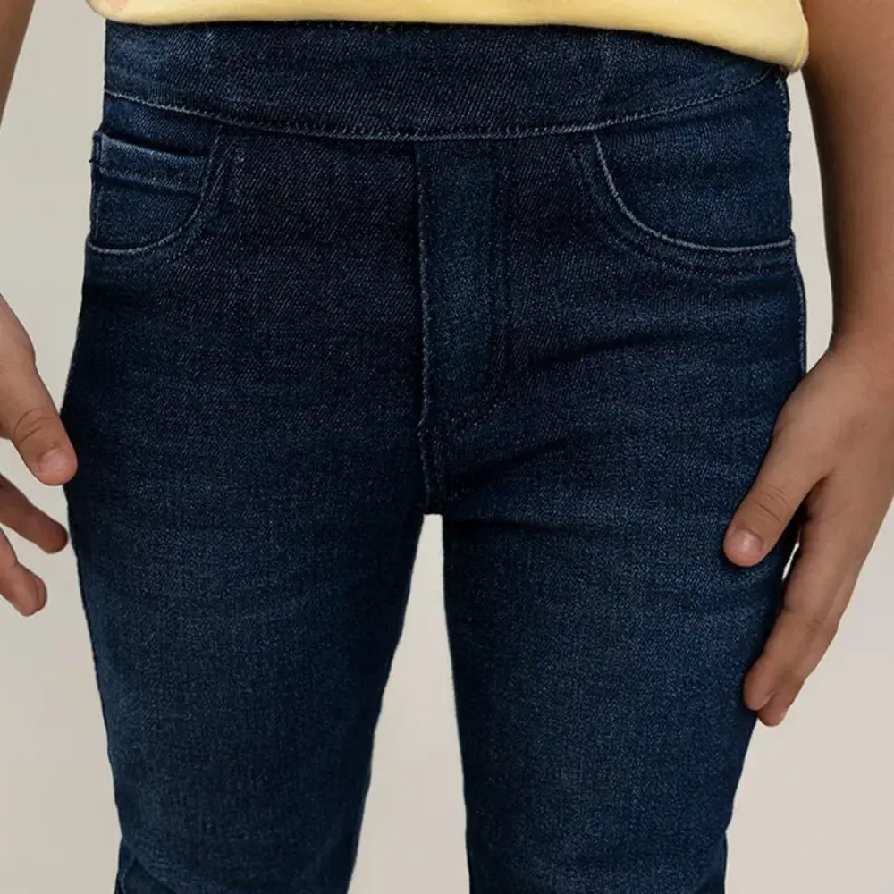 Jean silueta jeggings en tejido plano