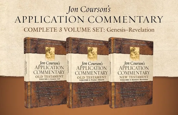 JON COURSON'S APPLICATION COMMENTARY, COMPLETE 3VOLUME SET: GENESIS  REVELATION