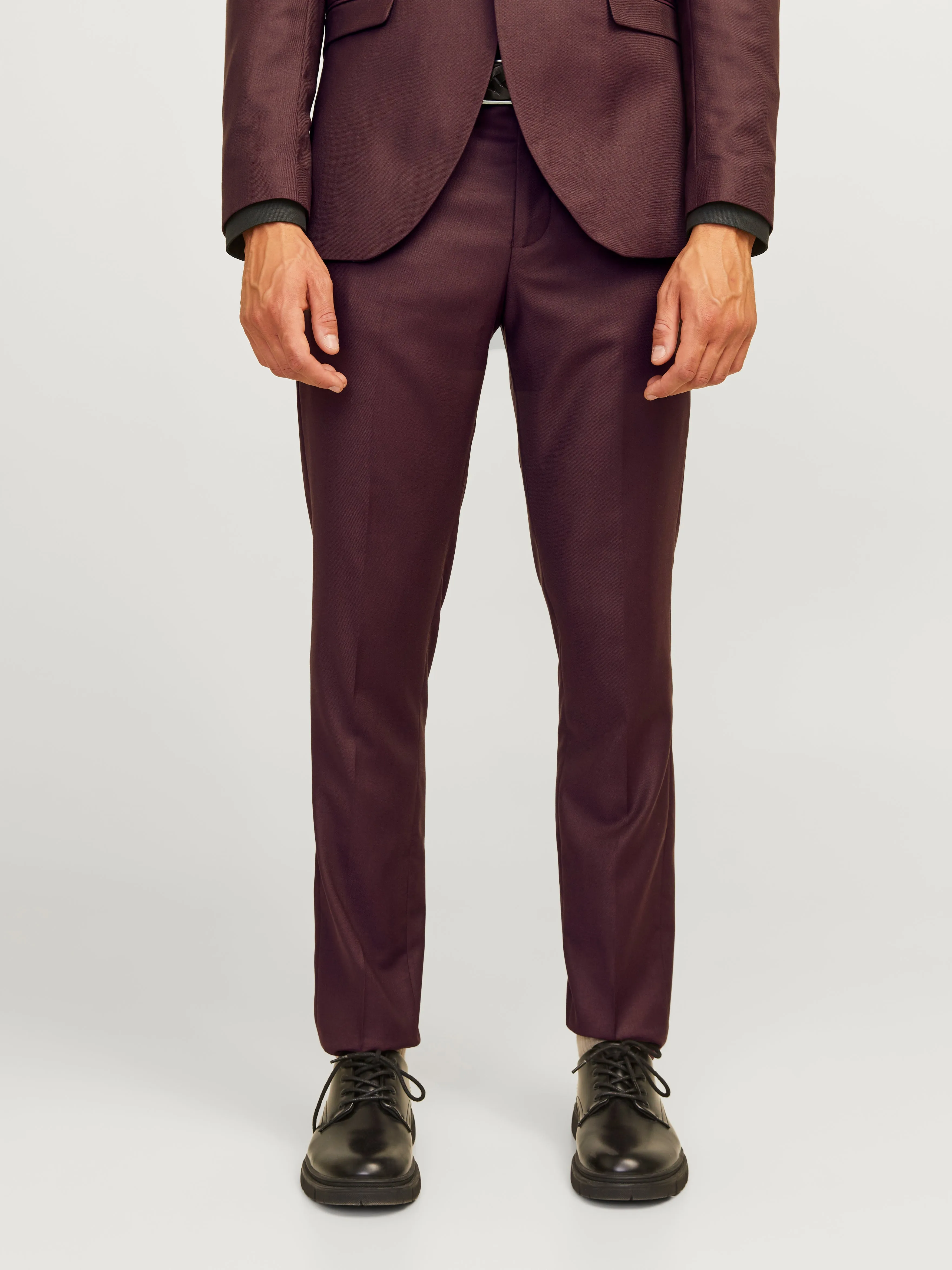 JPRSOLARIS Pantalones de vestir Corte super slim | Rojo oscuro | Jack & Jones®