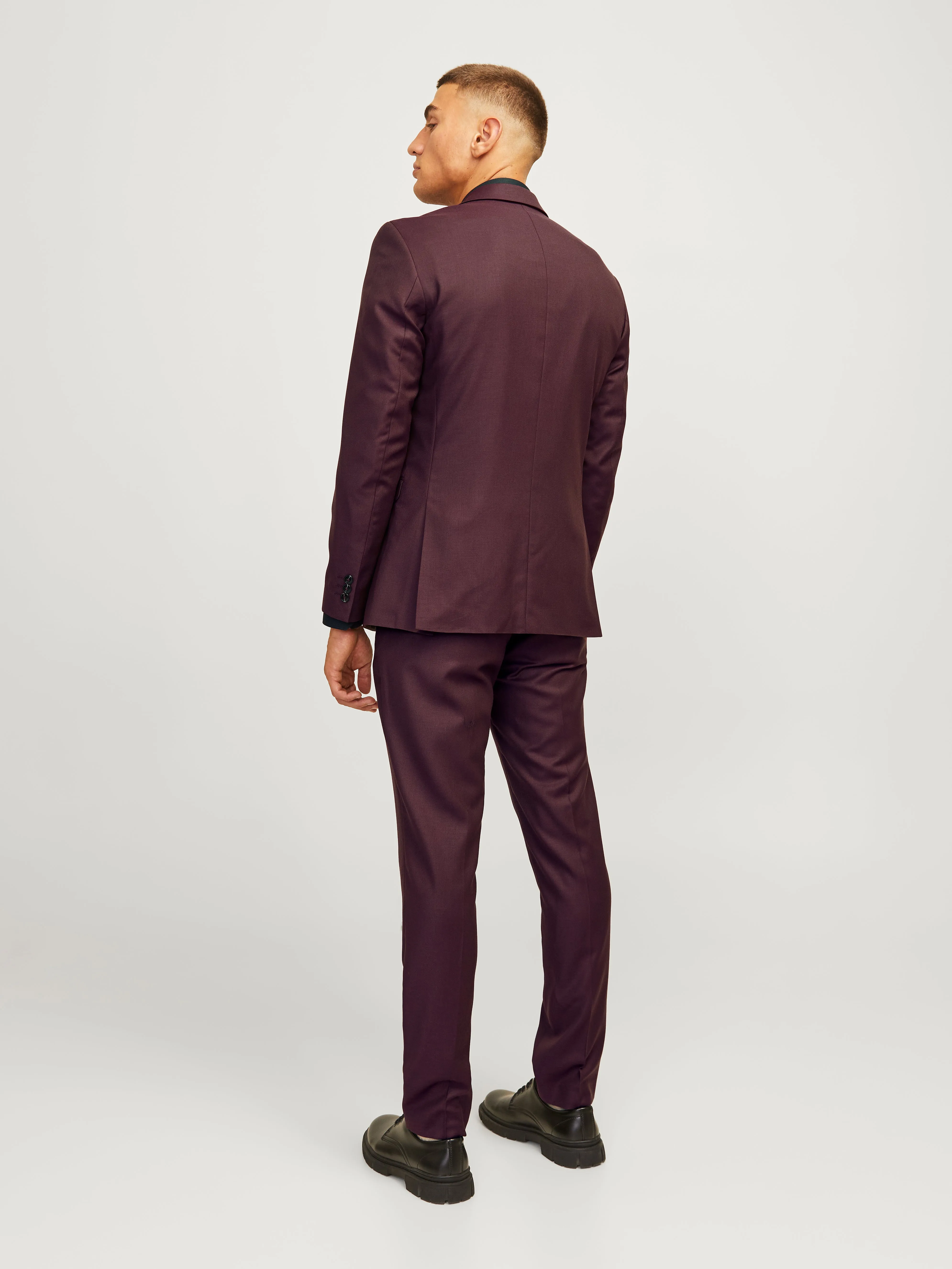 JPRSOLARIS Pantalones de vestir Corte super slim | Rojo oscuro | Jack & Jones®