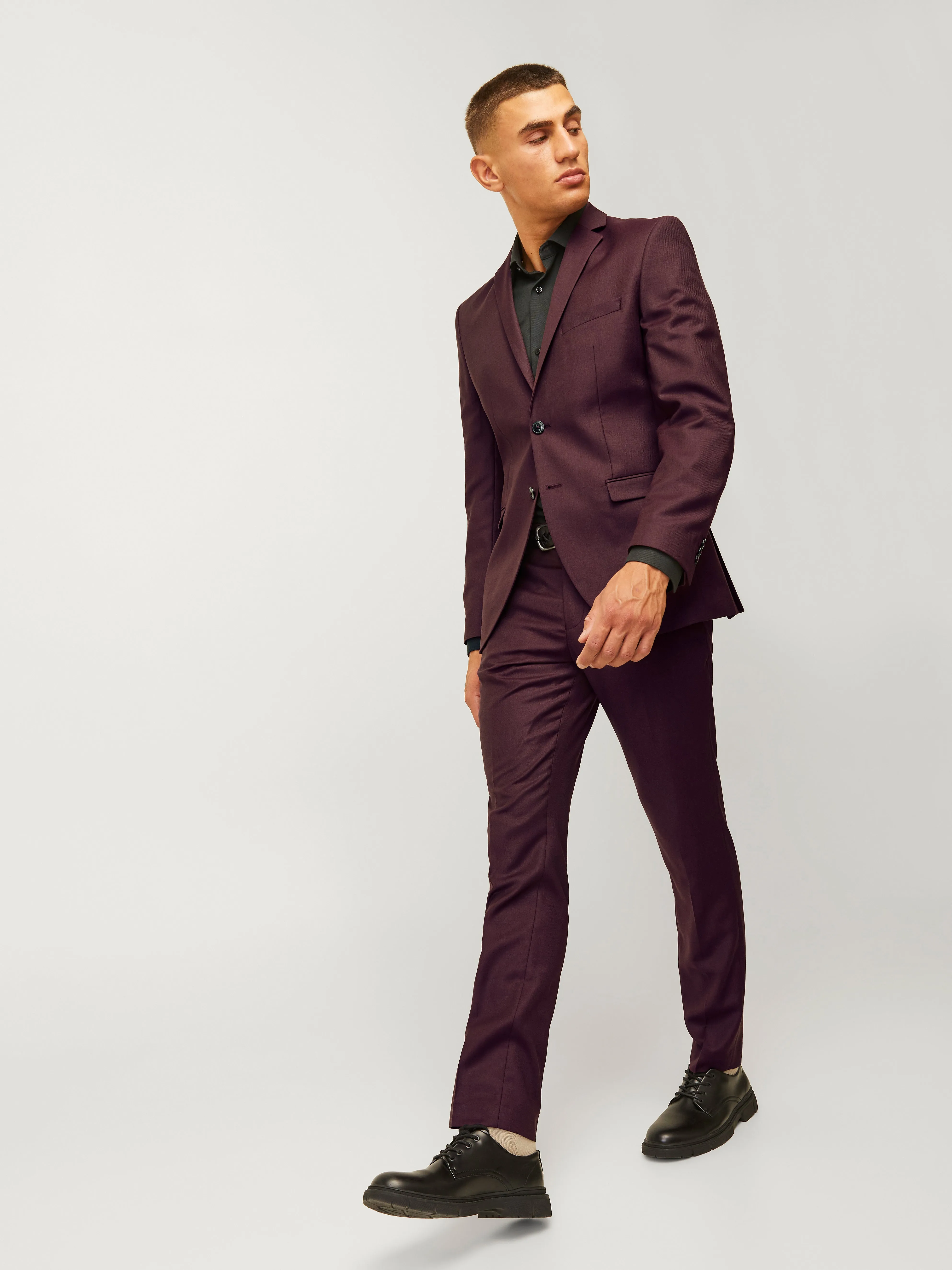 JPRSOLARIS Pantalones de vestir Corte super slim | Rojo oscuro | Jack & Jones®