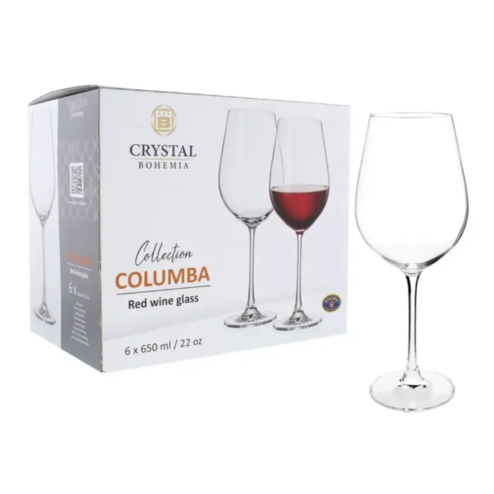 Juego de 6 copas para vino 650 ml