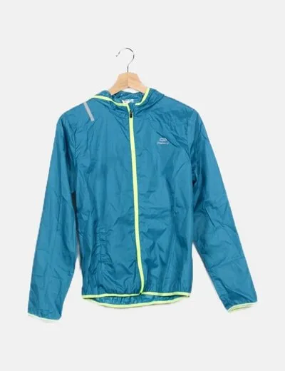 Kalenji Chaqueta azul impermeable