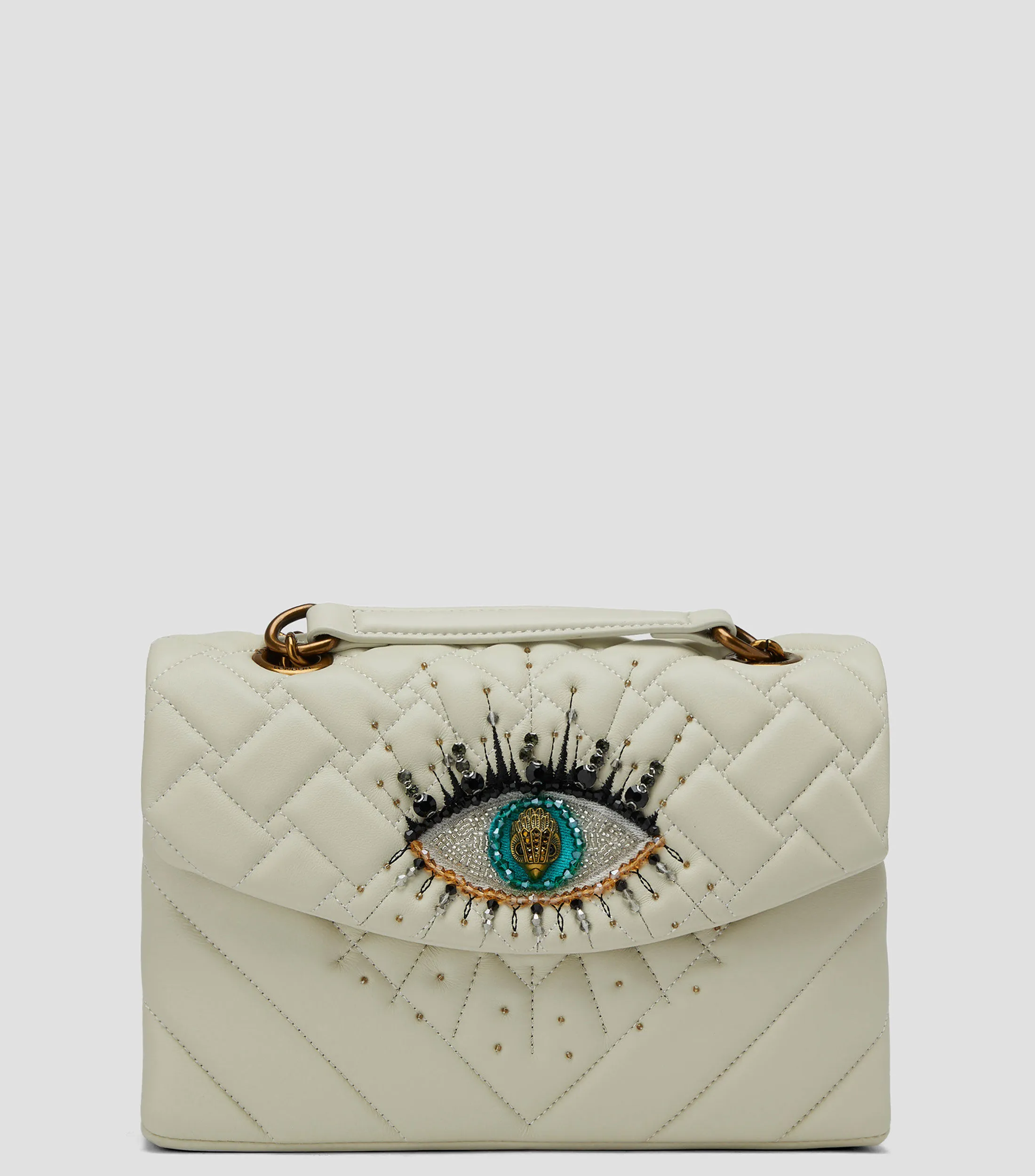 Kurt Geiger Bolso Shoulder beige Kensington en piel Mujer