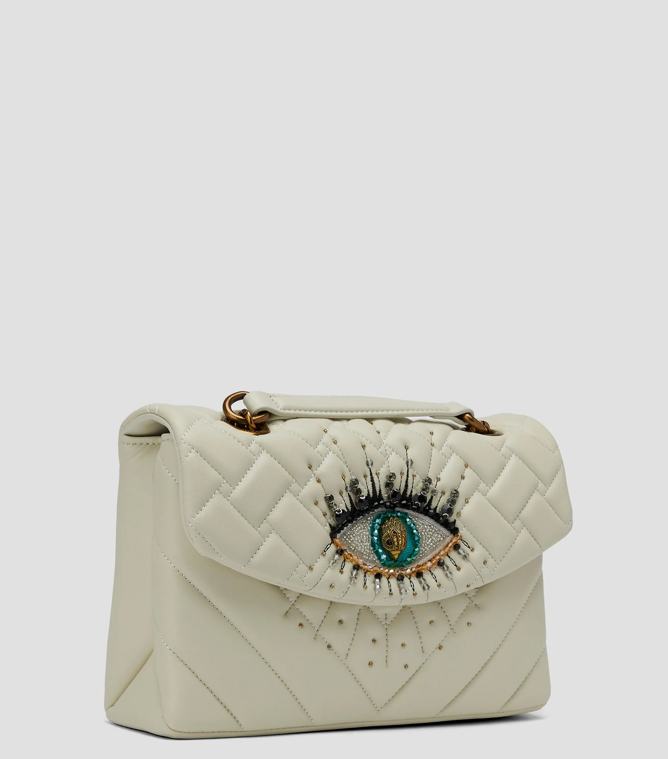 Kurt Geiger Bolso Shoulder beige Kensington en piel Mujer