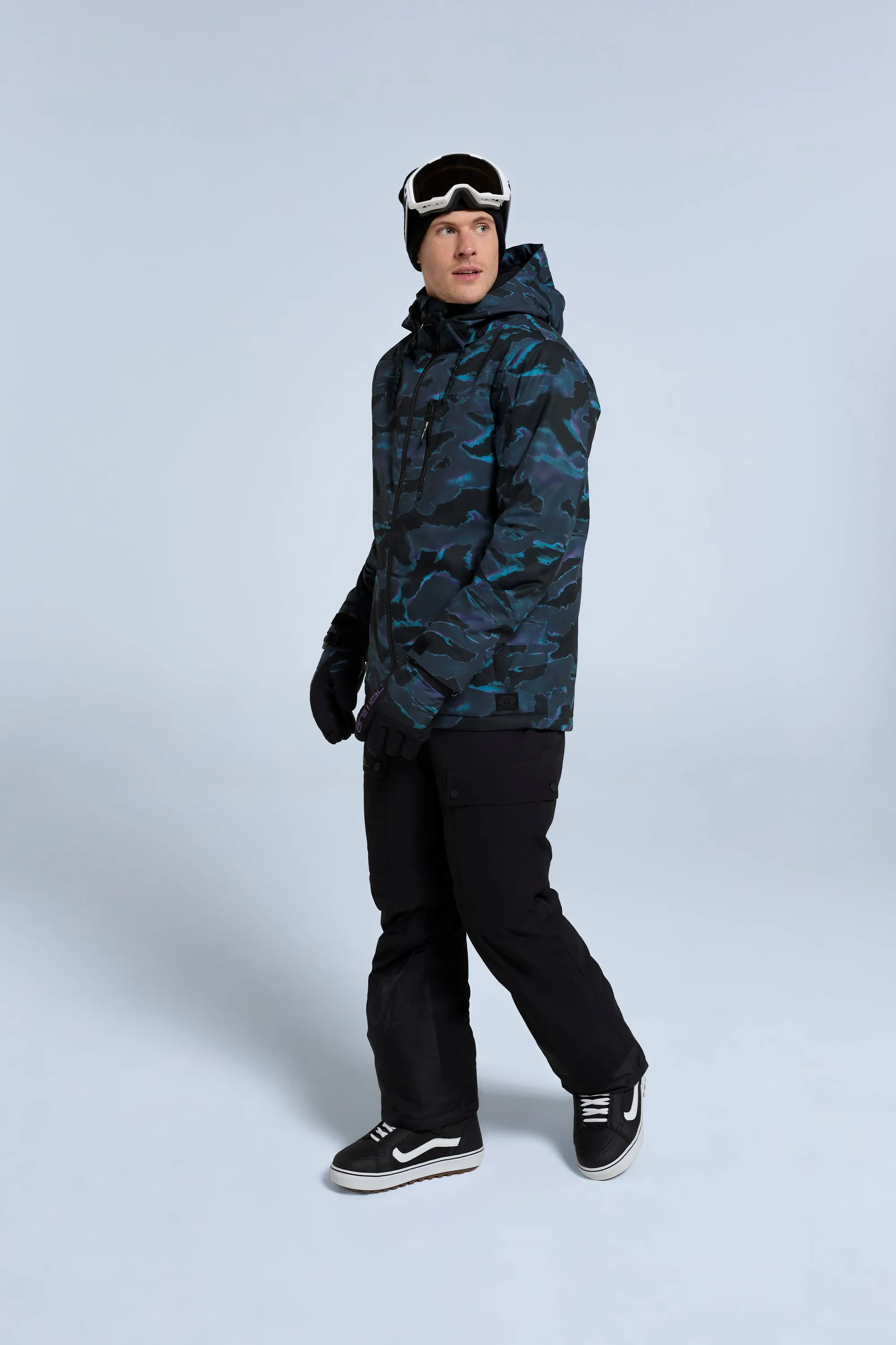 Laxx chaqueta de nieve estampada para hombre