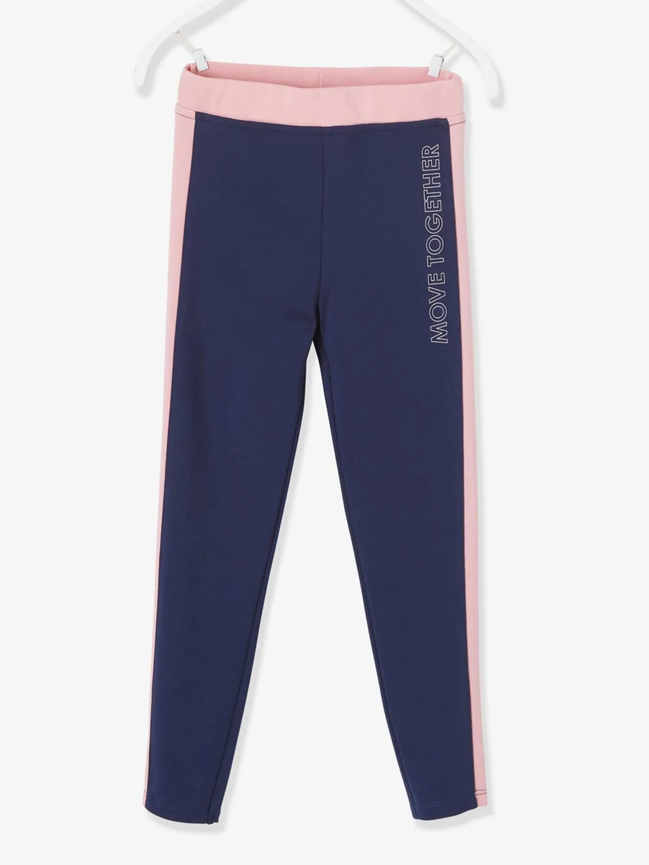 Leggings deportivos con bandas laterales, para niña