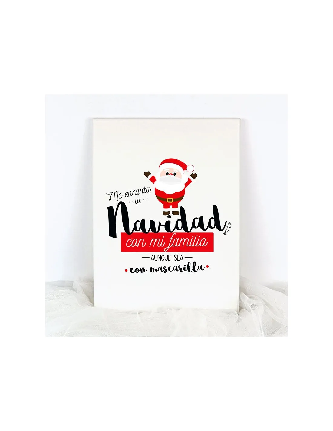 Lienzo Me encanta la Navidad de Mi Pipo