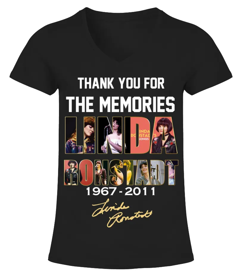 LINDA RONSTADT 19672011 CAMISETA CUELLO PICO MUJER
