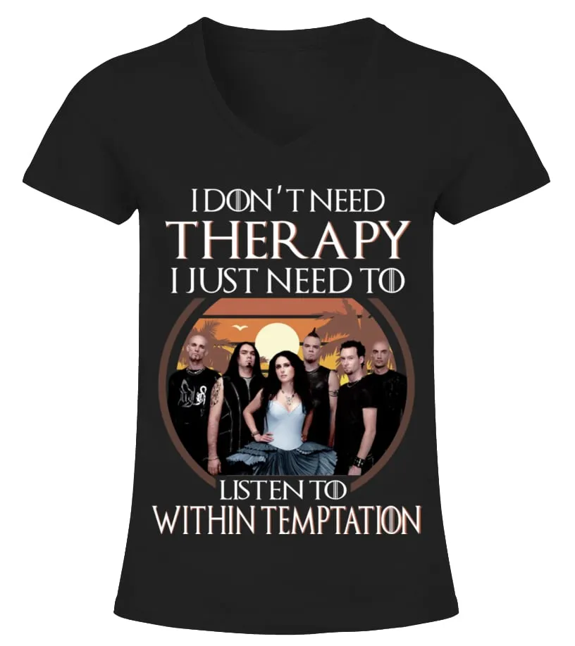 LISTEN TO WITHIN TEMPTATION Camiseta cuello pico Mujer