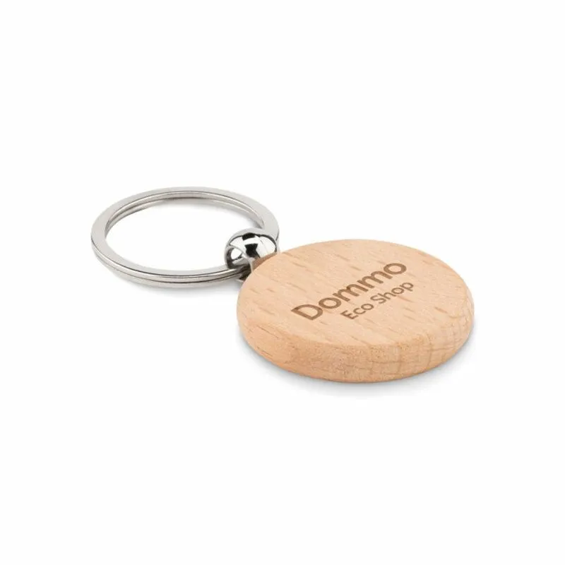 Llavero redondo para merchandising Toty Wood