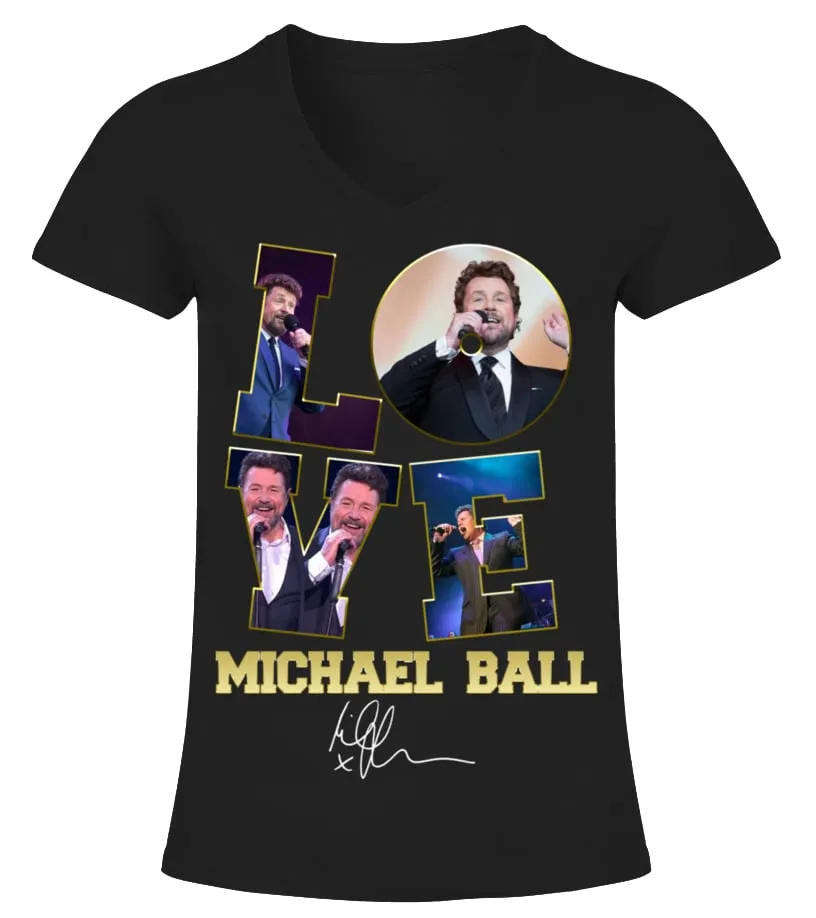 LOVE MICHAEL BALL Camiseta cuello pico Mujer