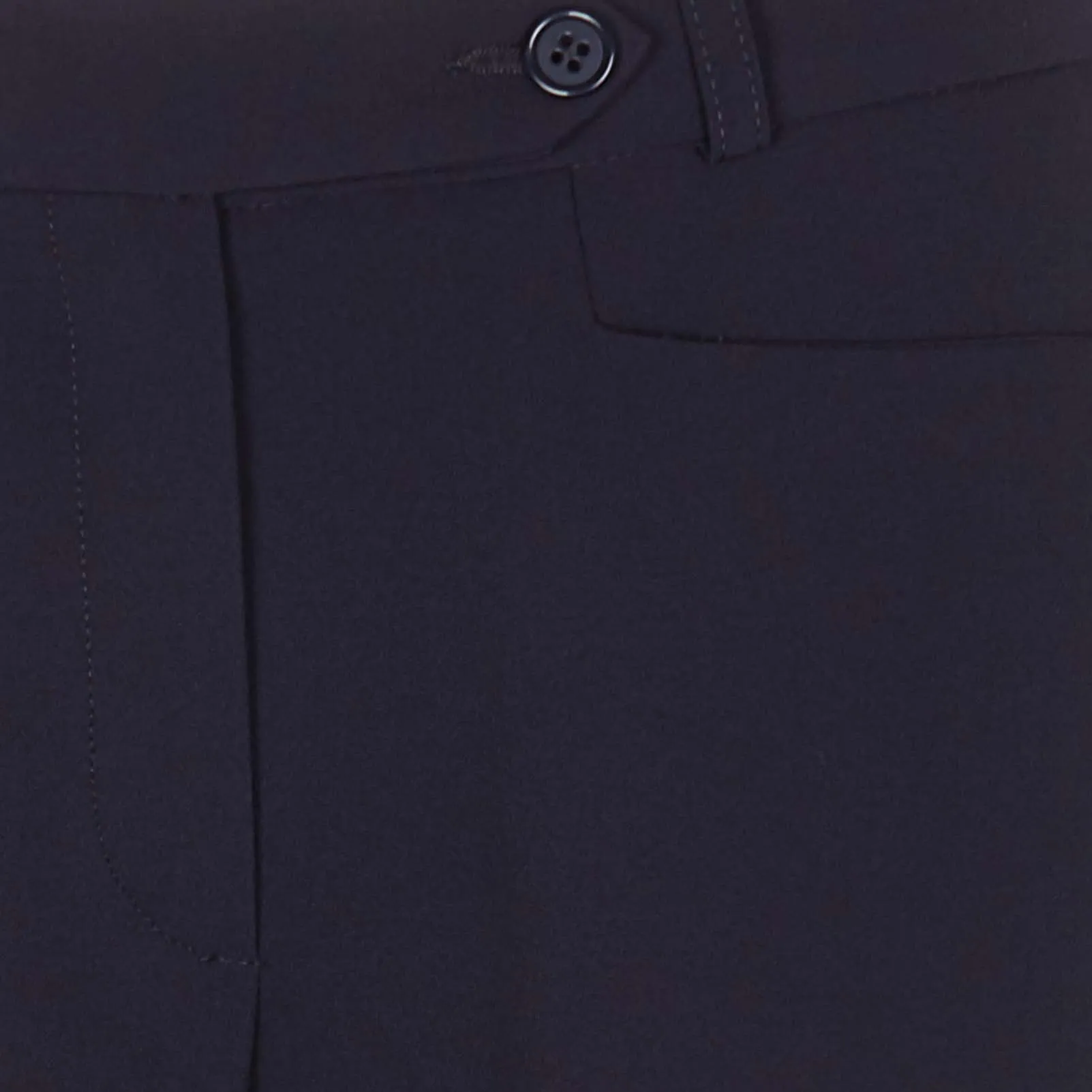 MAISON 123 Pantalón de crepé recto vaporoso en azul