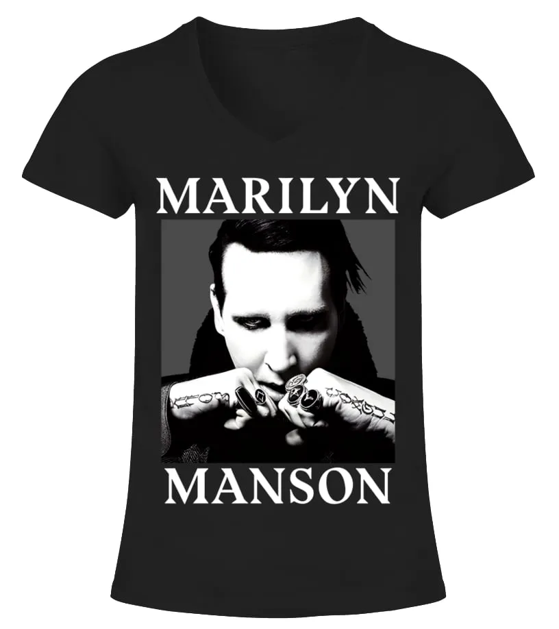 Marilyn Manson BK 020 Camiseta cuello pico Mujer