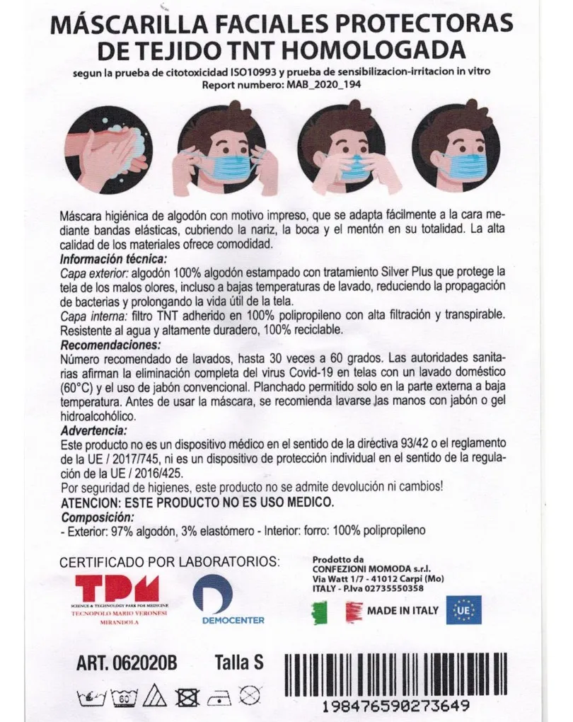 MASCARILLAS DE TELAS VISTOSAS PARA VESTIR TU LOOK CON COLOR