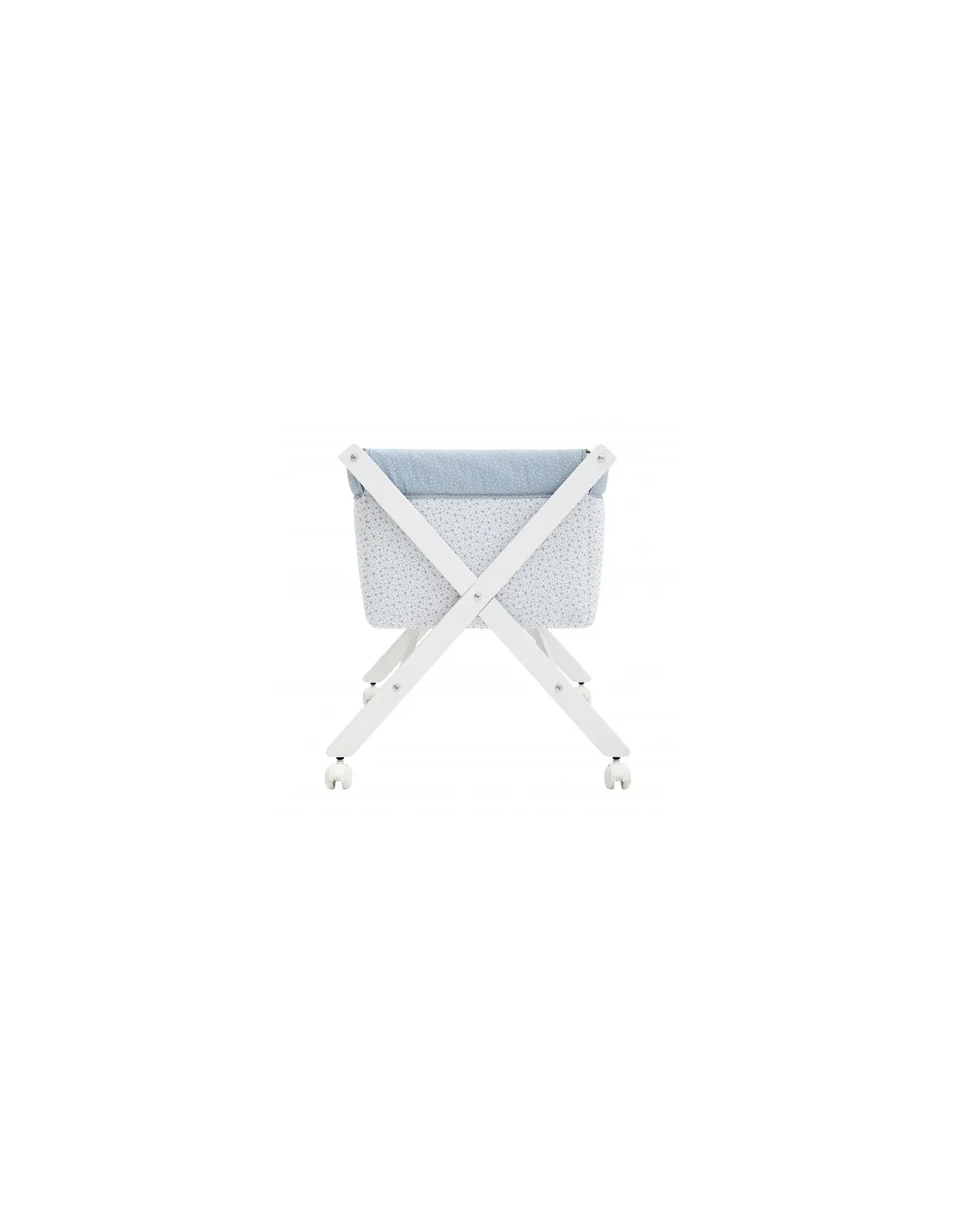 Minicuna tijera madera Forest Natural/azul de Cambrass