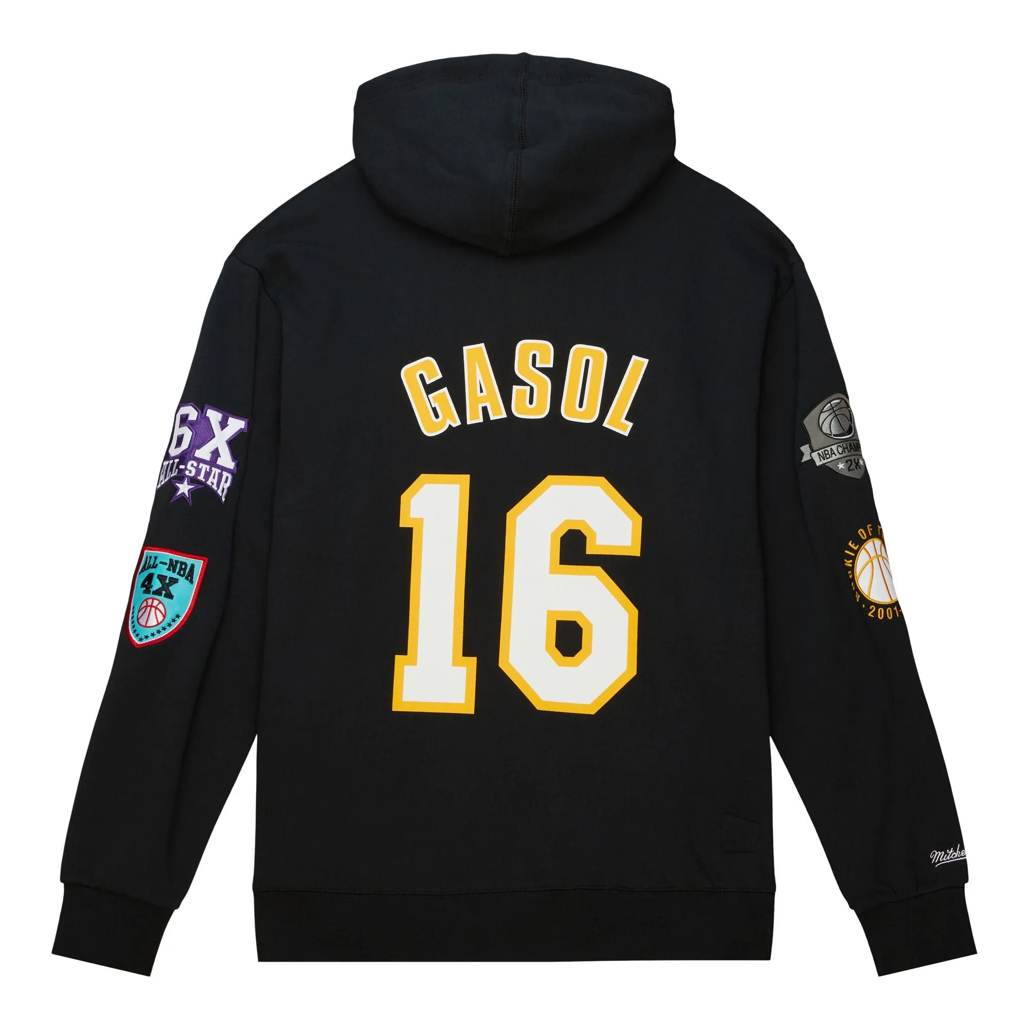 mitchell & ness sudadera hall of los angeles lakers pau gasol