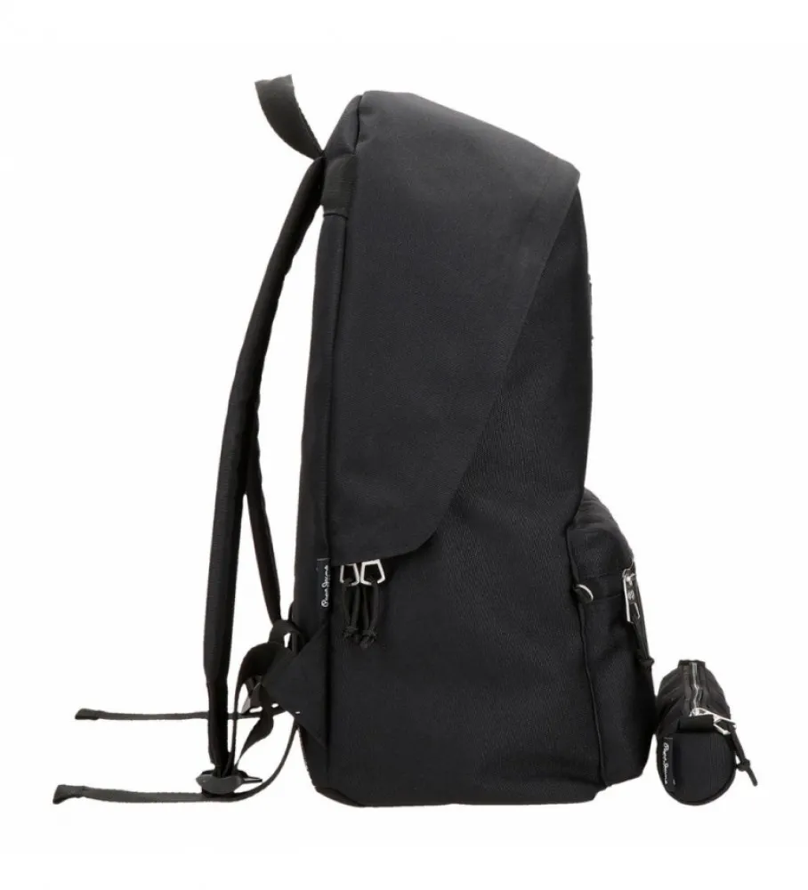 MOCHILA ARIS + ESTUCHE NEGRO 31X44X17.5CM