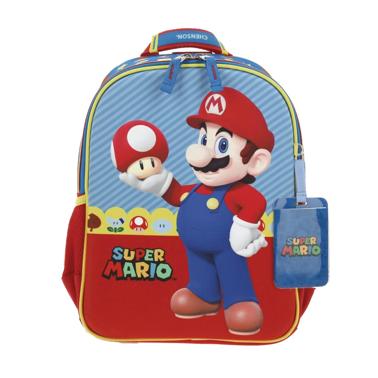Mochila Azul Mario Bros Para Nio Chenson Mush