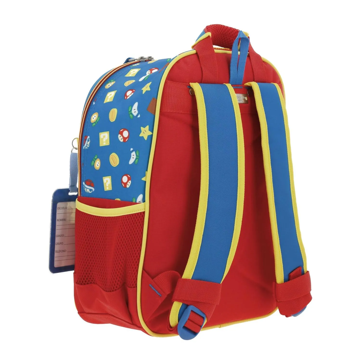 Mochila Azul Mario Bros Para Nio Chenson Mush