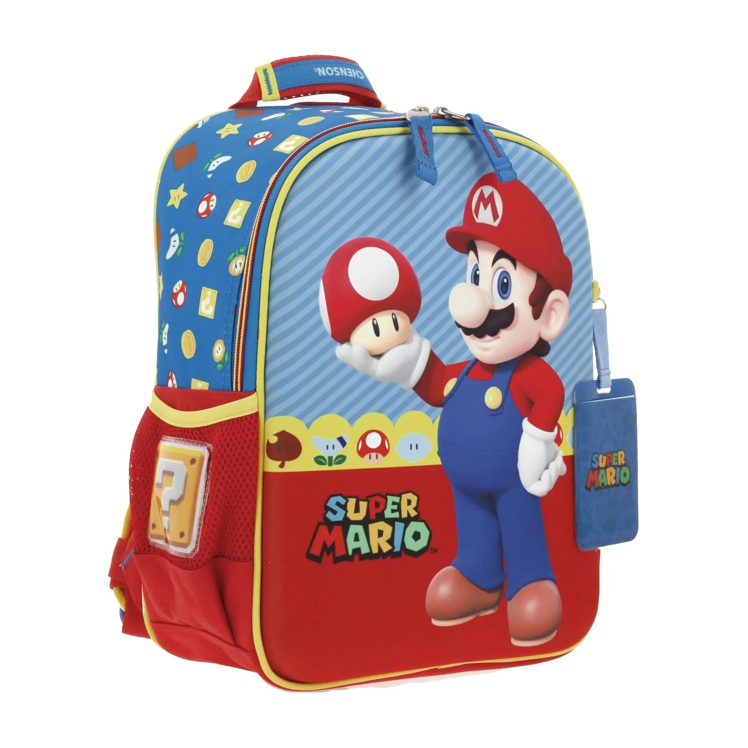 Mochila Azul Mario Bros Para Nio Chenson Mush