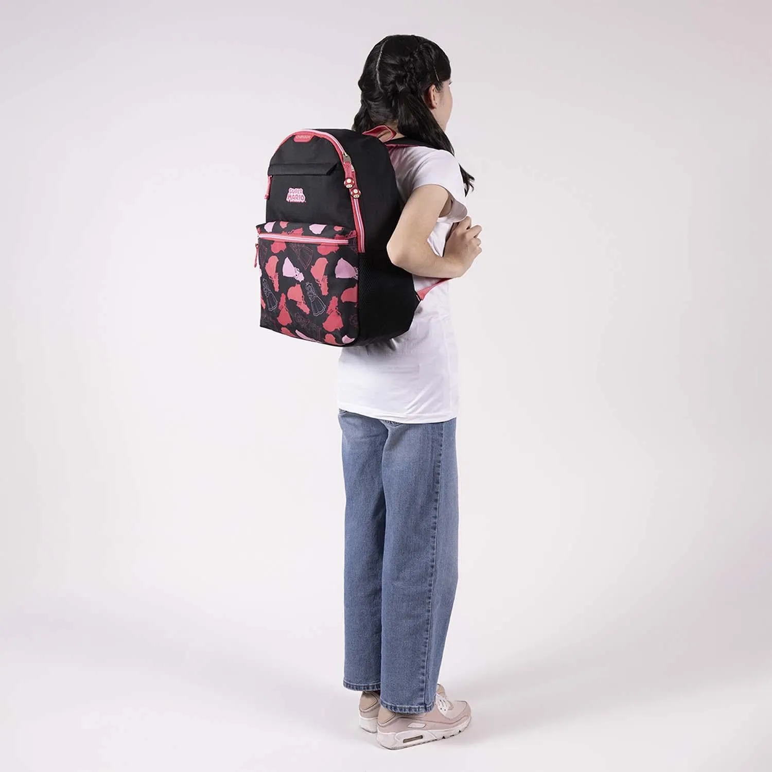 Mochila Negra Princesa Peach Para Nia ChensonMinni