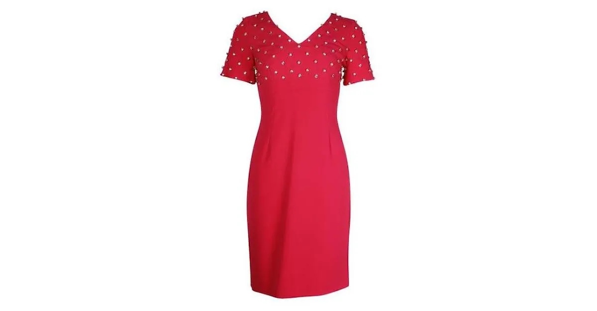 Moschino Vestido Fucsia Brillo 